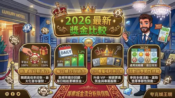 2026最新獎金比較