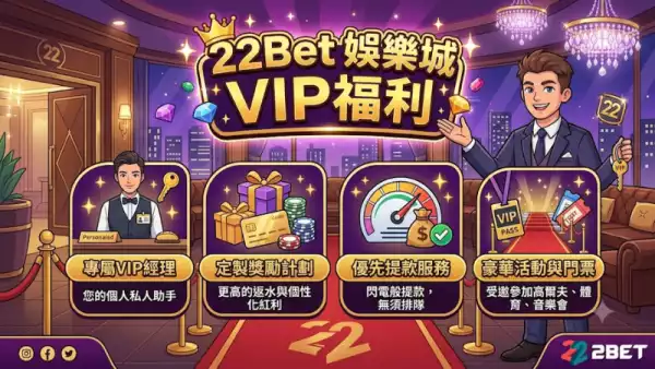 22Bet娛樂城VIP福利