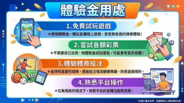體驗金點用？
