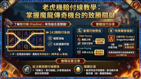 老虎機賠付線教學