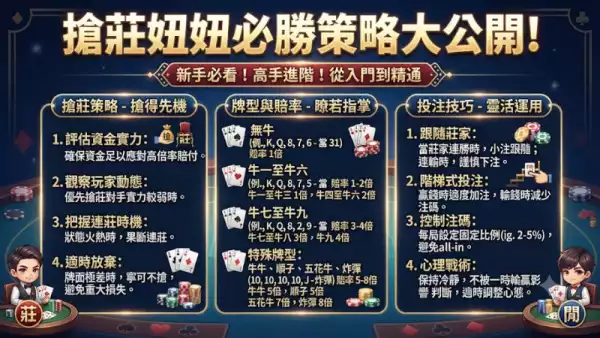 搶莊妞妞必勝策略大公開！掌握這些技巧讓你成為牌桌戰神