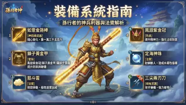 裝備系統指南：孫行者的神兵利器與法寶解析