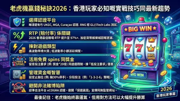 老虎機贏錢秘訣2026：香港玩家必知嘅實戰技巧同最新趨勢