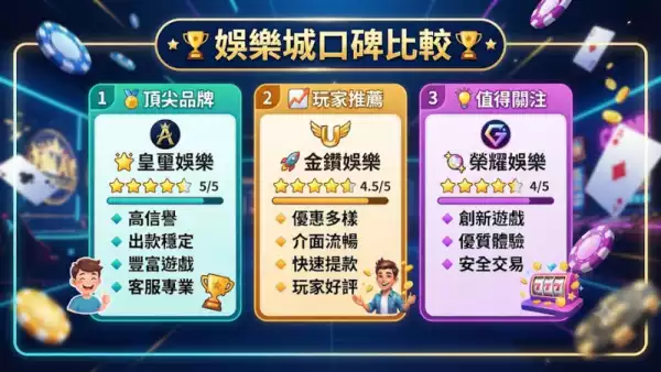娛樂城口碑比較