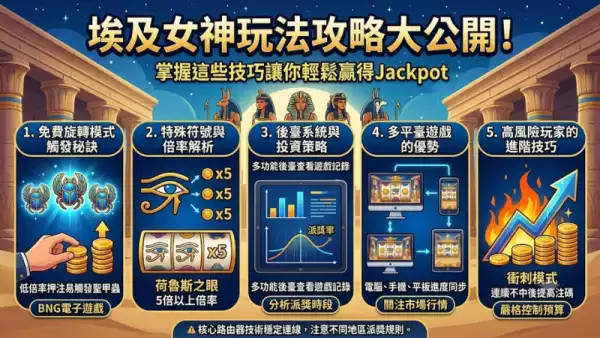 埃及女神玩法攻略大公開！掌握這些技巧讓你輕鬆贏得Jackpot