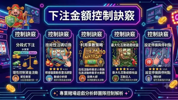 下注金額控制訣竅