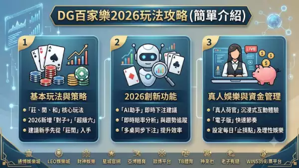 DG百家樂2026玩法攻略